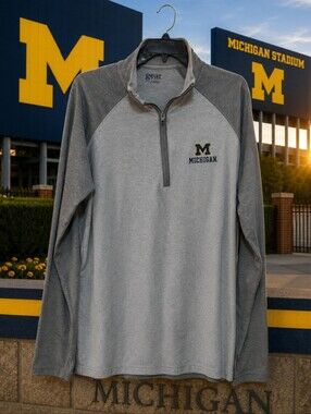 University of Michigan Wolverines Gear For Sports Quarter Zip Pullover Men's L